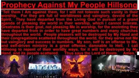 Prophecy Against My People Hillsong