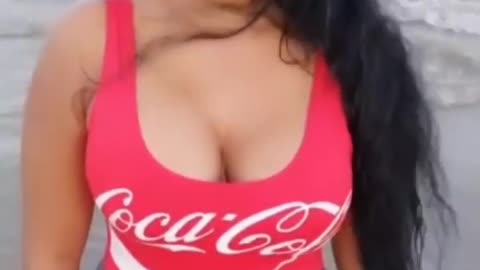 Hot girl coca cola shirt