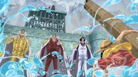 One Piece Epic Moment : Luffy jumped to the plaza