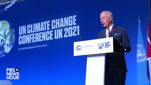 Britain's Prince Charles gives statement at COP26 climate summit in Glasgow