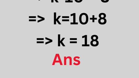 For what value of k will k + 9,2k -1 and 2k + 7 are the consecutive terms of an A.P.? |