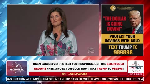 WATCH: Former Governor Nikki Haley at 2024 RNC in Milwaukee, WI - 7/16/2024