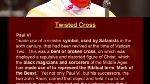 Broken Cross. The meaning by the Vatican