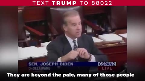 FLASHBACK Crooked Joe Biden repeatedly called young black men predators