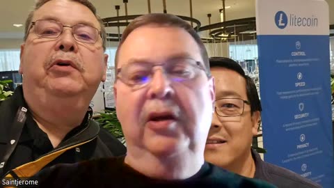 Secret selfies with Litecoin Stars & Saintjerome at the Litecoin Summit 2024, Nashville, TN 7-24-25