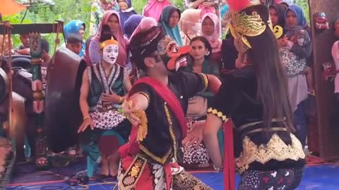 Mask dance traditional of java indonesia