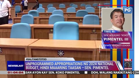 Unprogrammed appropriations ng 2024 national budget, hindi maaaring taasan