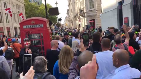 anti Coronavirus lockdown protest in central London 4