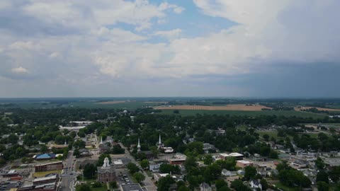 Thunderstorm Growing Timelapse | Mount Vernon Indiana | 29 June 2021 | DJI Mavic Air 2 Drone Video