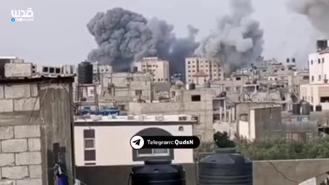 Israeli warplanes bombed residential buildings in Nusseirat refugee camp