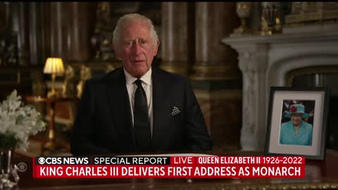 King Charles III speaks after the passing of Queen Elizabeth II