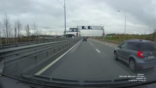 Truck Tumbles into Opposite Lane