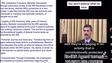 Ex-IRS Agent turned WHISTLEBLOWER!, THIS WILL MAKE YOU MAD .......