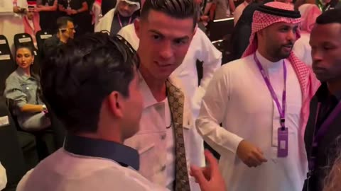 Ryan Garcia Meets Cristiano Ronaldo & Neymar Jr in Saudi Arabia