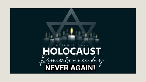 Holocaust Remembrance Day 10-sec reminder.