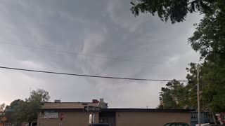 Getting caught in a crazy "natural" storm! Was getting nervous, so I started to run!