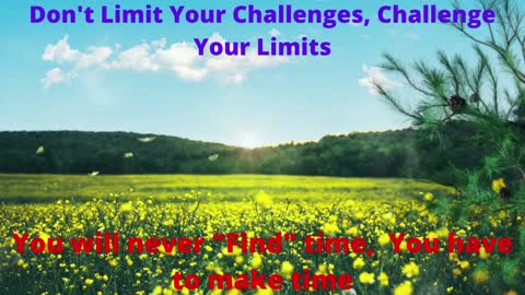 Don't limit Your Challenges......