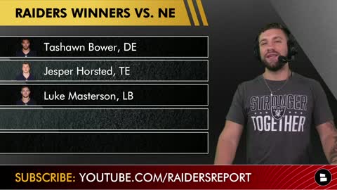Las Vegas Raiders Winners & Losers vs. Patriots Ft. Alex Leatherwood, Clelin Ferrell | NFL Preseason