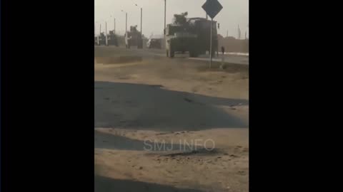 Video shows Ukrainian ‘tank man’ trying to block Russian military convoy