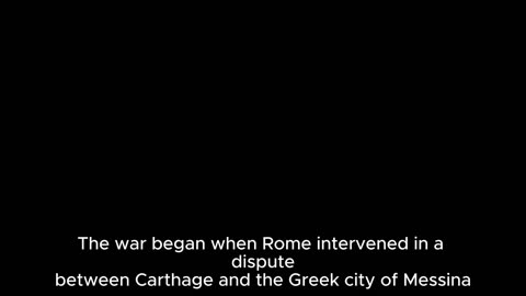 FIRST PUNIC WAR