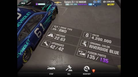 X Racing CSR2 - ZL1 1LE (NASCAR) Shift & Tune 6.853