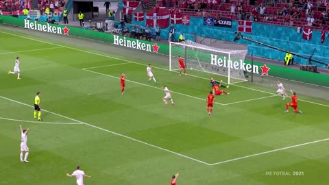 Dánsko vs Wales - osmifinále EURO 2021