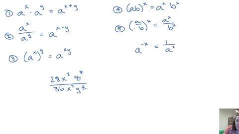 Rules of Exponents