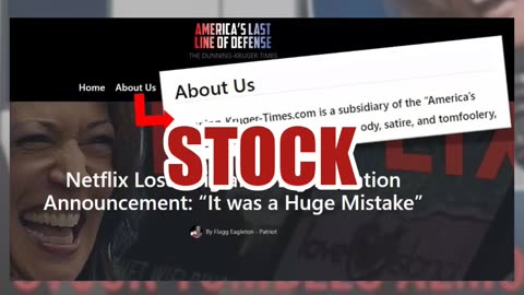 Fact Check: Netflix Stock Did NOT Fall 40% After Campaign Donation Announcement -- Satire Post