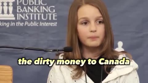 12 year old Canadian girl exposes the banks