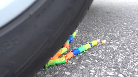 Crushing Crunchy & Soft Things by Car EXPERIMENT CAR VS M&M ICECREAM TOY (Compilation)