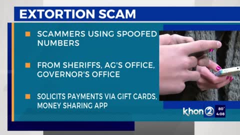 Scammers use manipulated phone numbers impersonating government employees to sol