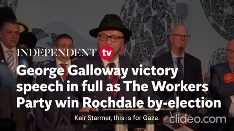 George Galloway's victory speech in full as The Workers Party win Rochdale by-election
