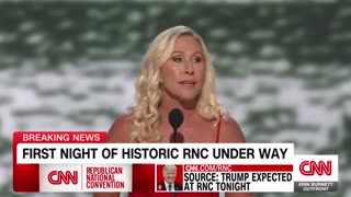 ‘Evil came for the man we admire and love’: Marjorie Taylor Greene speaks at RNC | CNN