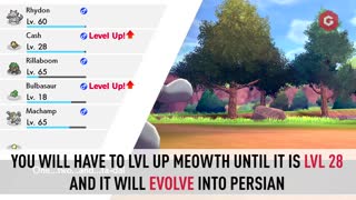 HOW TO EVOLVE MEOWTH IN POKEMON SWORD AND SHIELD!