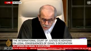 The International Court of Justice ruled that the settlements of Israel were illegal