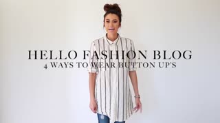 4 Ways to Wear or Tie A Button Up Shirt