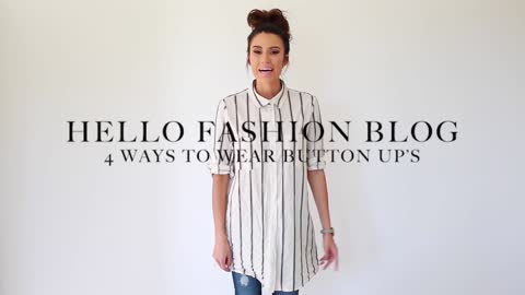 4 Ways to Wear or Tie A Button Up Shirt