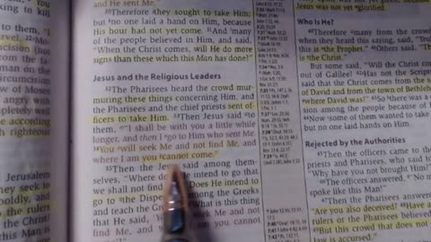 Bible study - John 7:32-53 - NKJV
