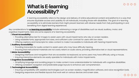 E-learning Accessibility: Ensuring Inclusive Learning Environments