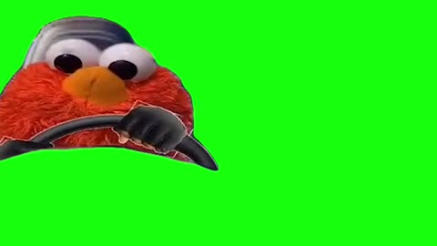 Elmo Driving Meme | Green Screen