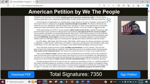 (EP22)American Petition in Support of the Declaration of Military Accountability