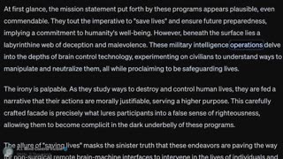 Unveiling the Dark Reality of Military Intelligence Brain Control Technology Programs"