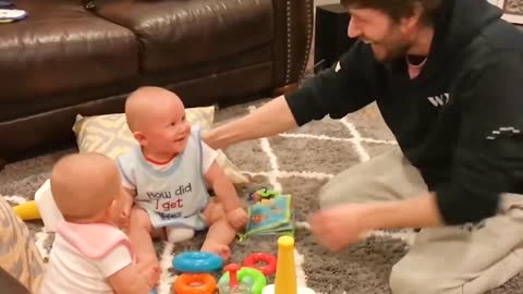 BABY FALLS OVER LAUGHING | FUNNY BABY COLLECTION