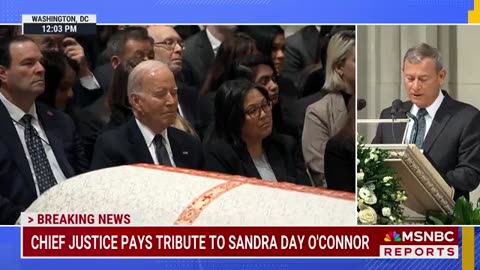 He Did It Again! Joe Biden Slept Through Sandra Day O'Connor's Eulogy