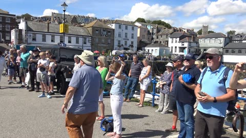 Falmouth Cornwall International Tall ships meet 2023 Before the parade