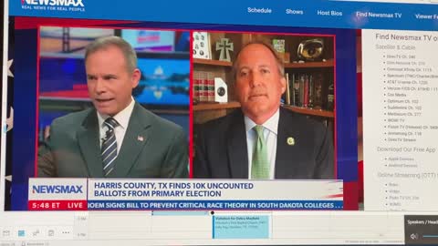 Vote Fraud in Texas - Ken Paxton Newsmax Interview