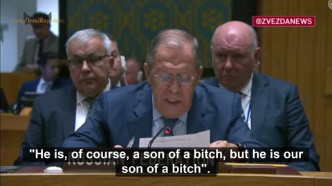 FM Lavrov: US principle - "Zelensky is son of a bitch, but he´s our son of a bitch"