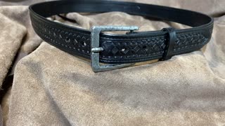 Hand tooled belts