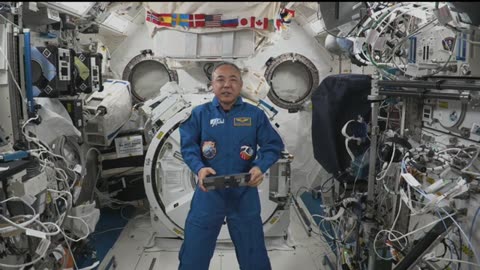 Expedition 70 Astronaut Furukawa Talks with JAXA Space Education Center