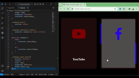 Crafting Dynamic Borders: HTML, CSS, and JS Card Animation